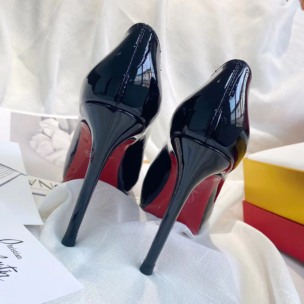 Ch**an louboutin new very privé 100mm open toe pumps