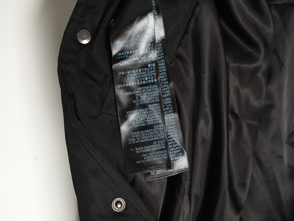 Ba*len*cia*ga paris english letter embroidered baseball jacket