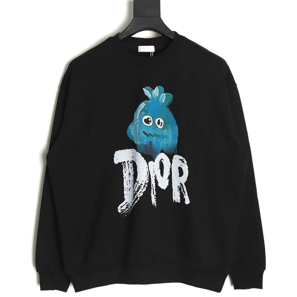 D*or printed crew neck sweatshirt tsk1