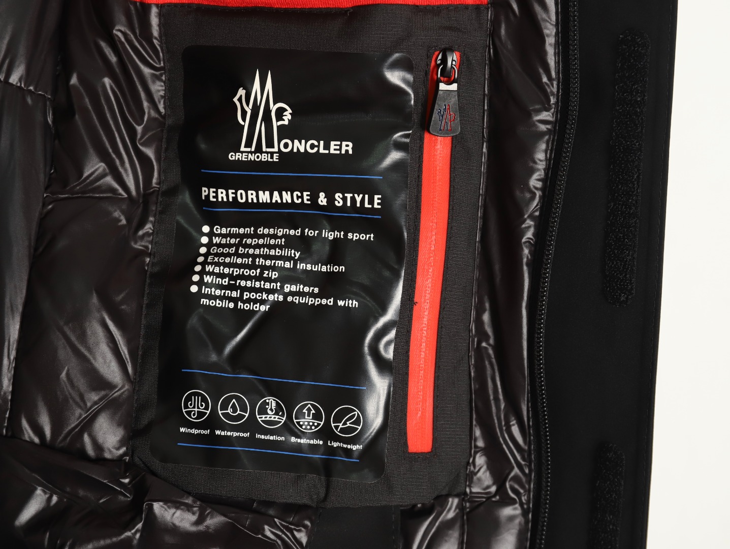 Moncler pocket reflective down jacket TSK2