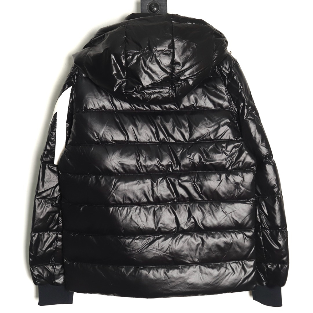 Moncler 22corydale double peak striped hooded down jacket