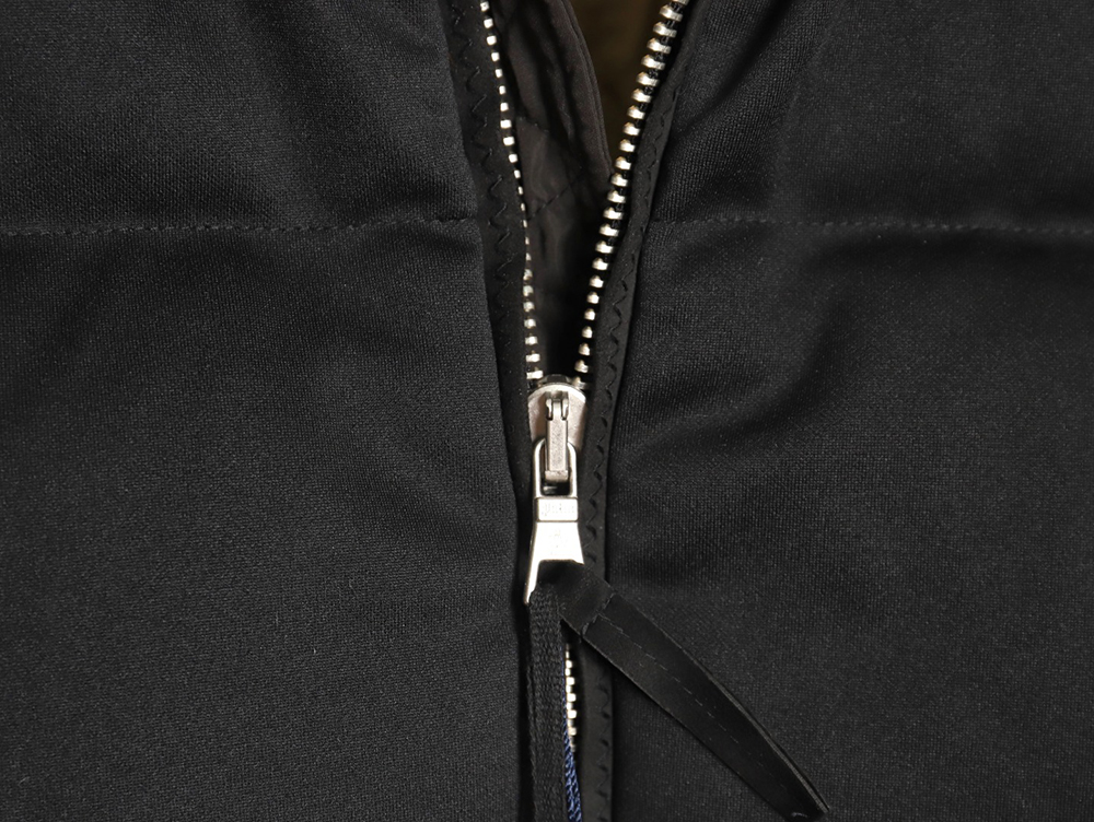 Moncler & Palm Angels joint color strip embroidery logo down jacket TSK1