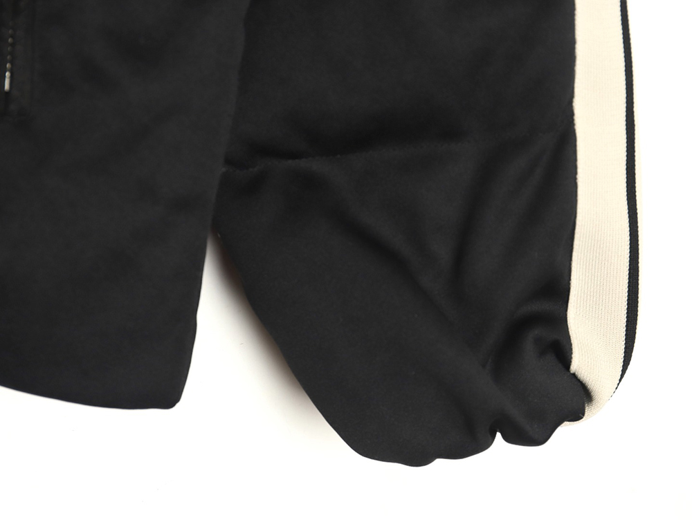 Moncler & Palm Angels joint color strip embroidery logo down jacket TSK1