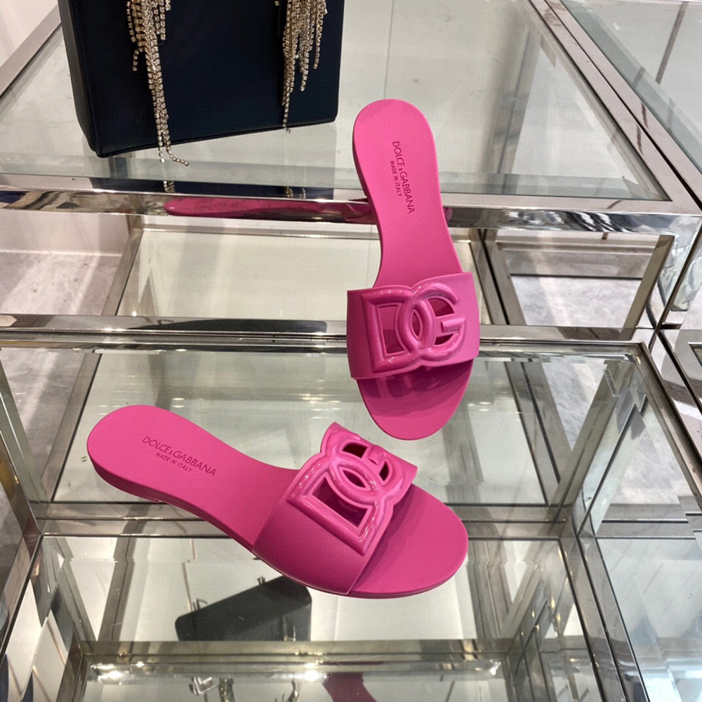 Dolce & Gabbana Rubber Beachwear Sliders