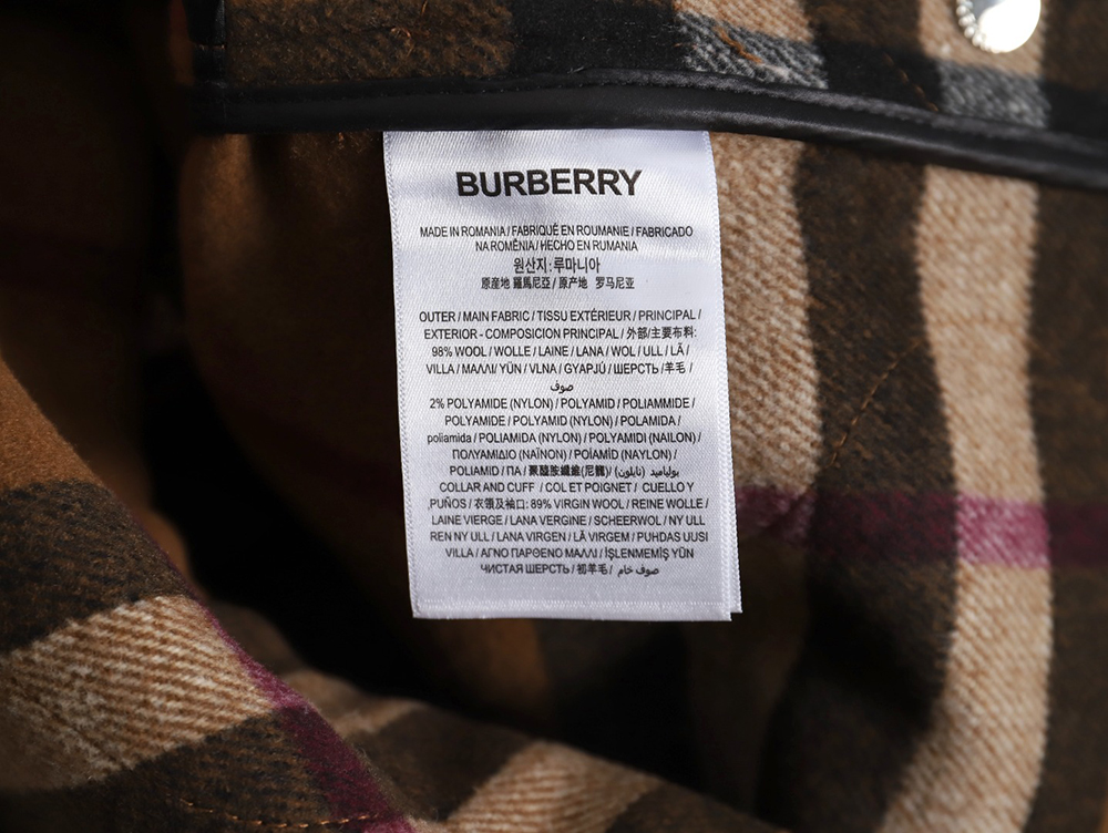 B**rry checked wool bomber jacket