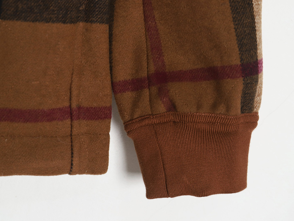 B**rry checked wool bomber jacket