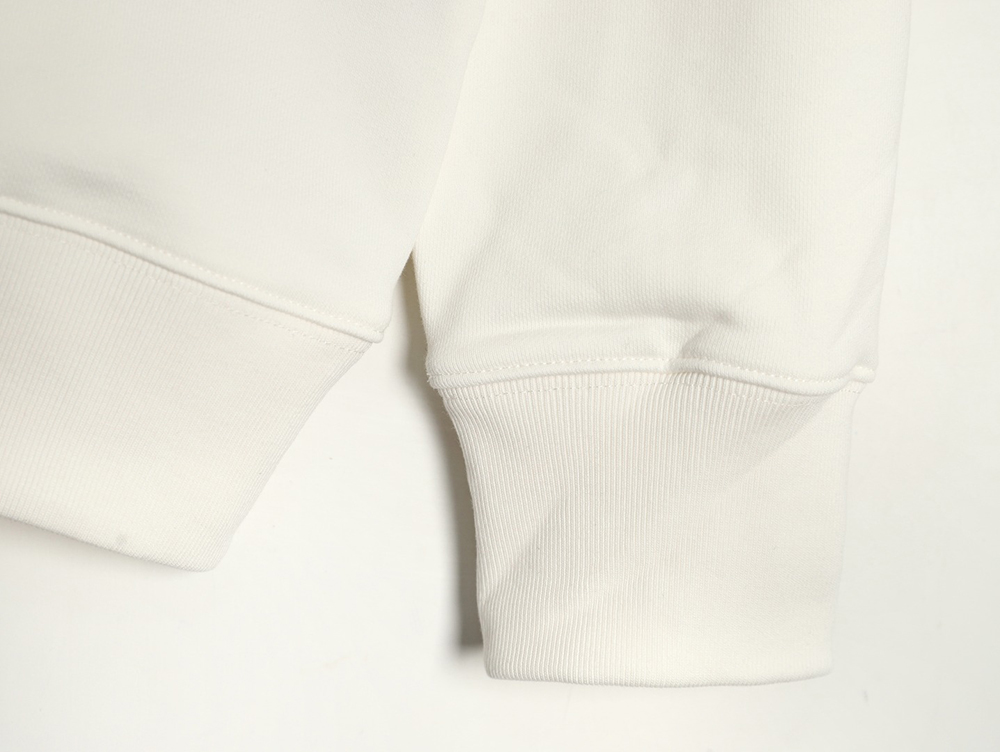 D*or classic front and back slogan embroidery sweatshirt