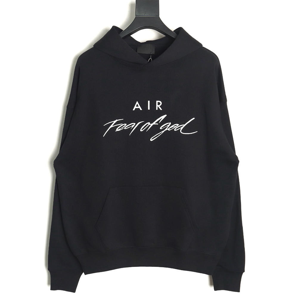 Fear of God essential AIR lettering hoodie TSK1