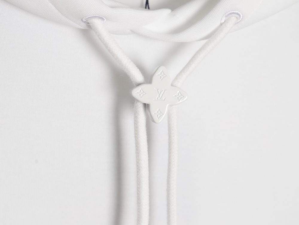 l0*is V*t0n hardware floral hooded sweatshirt