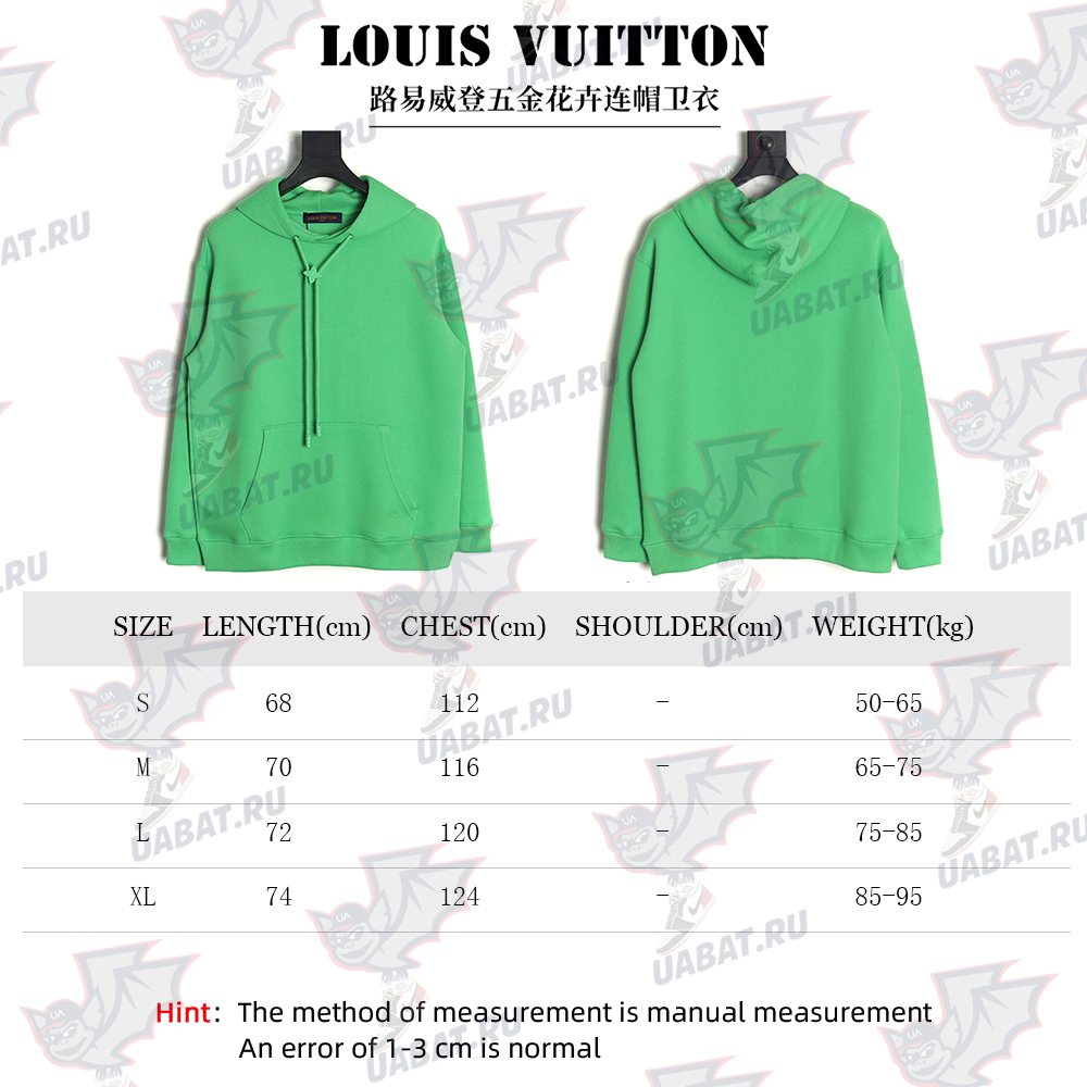 l0*is V*t0n hardware floral hooded sweatshirt tsk1