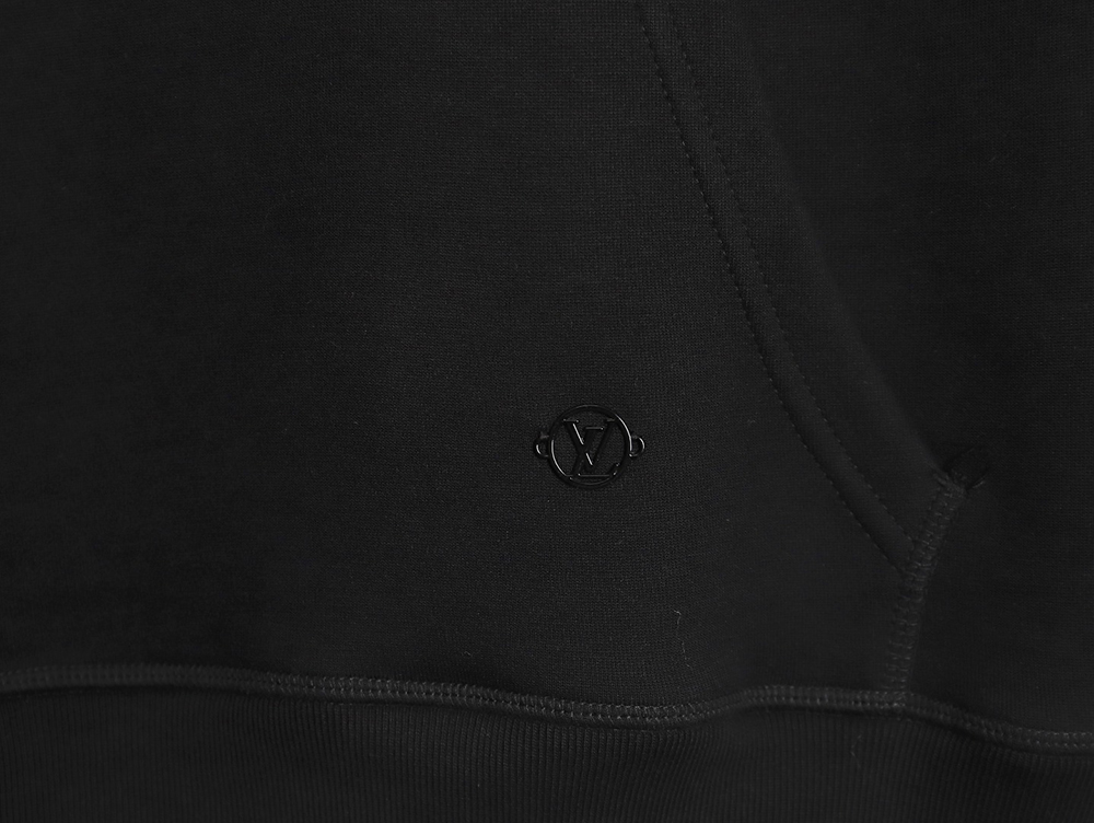 l0*is V*t0n hardware floral hooded sweatshirt tsk2