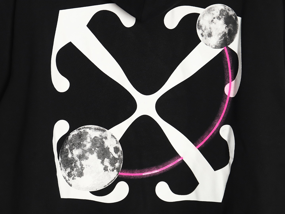 Off White Moon Arrow Planet Hoodie