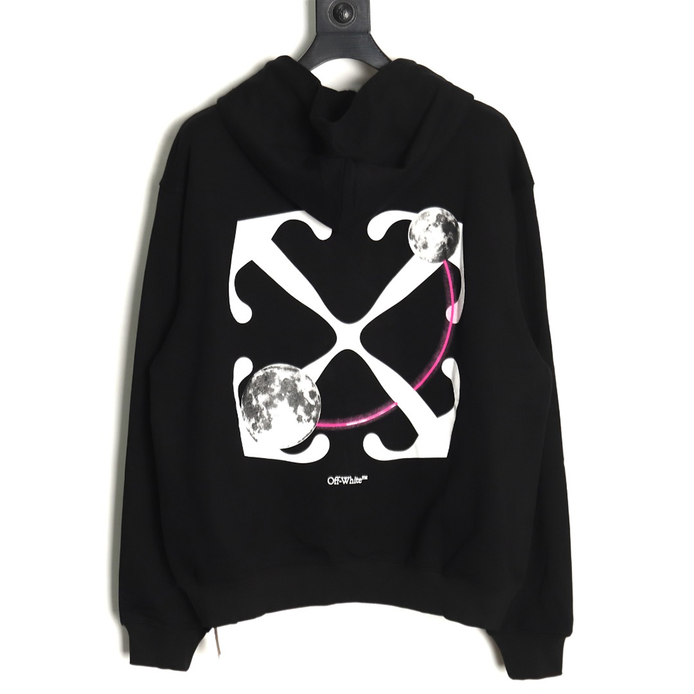 Off White Moon Arrow Planet Hoodie