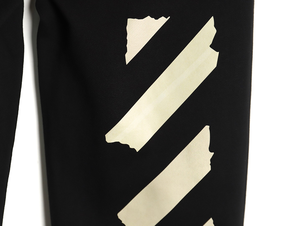 off-white yellow tape trousers