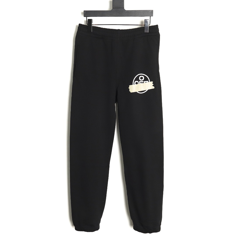 off-white yellow tape trousers