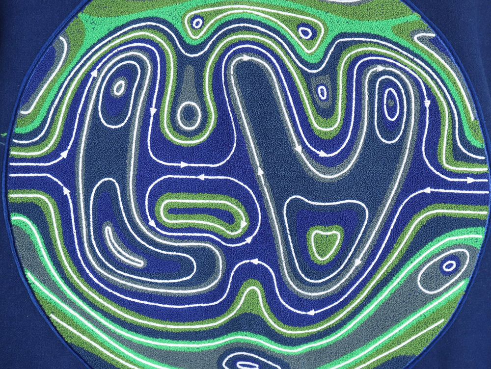 l0*is V*t0n klein blue earth baseball jacket