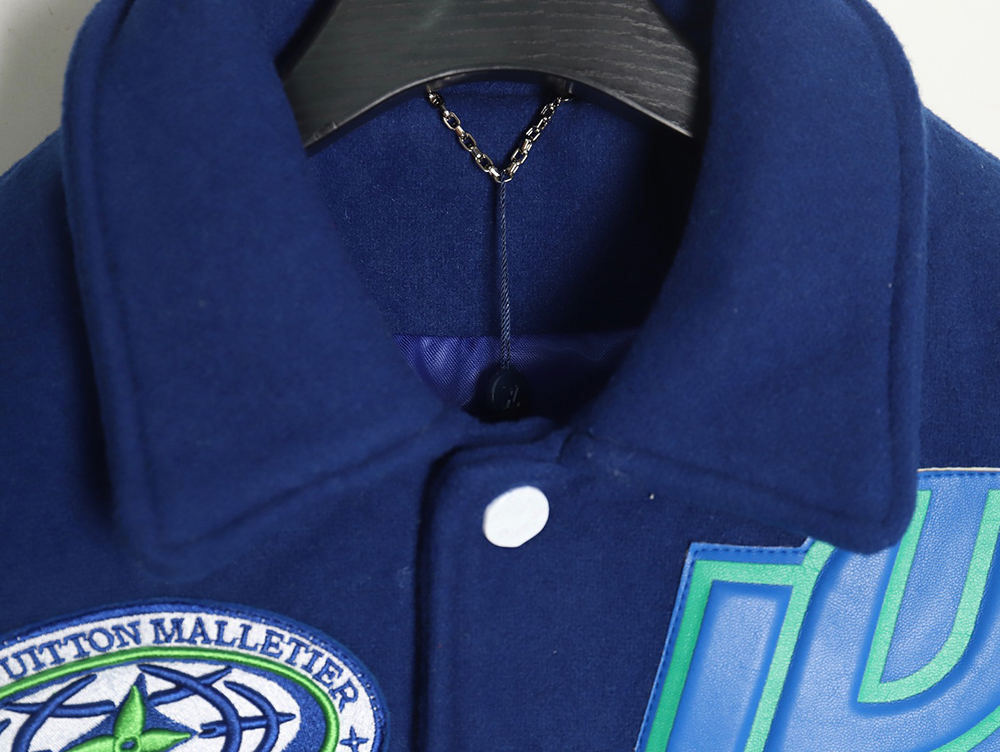 l0*is V*t0n klein blue earth baseball jacket