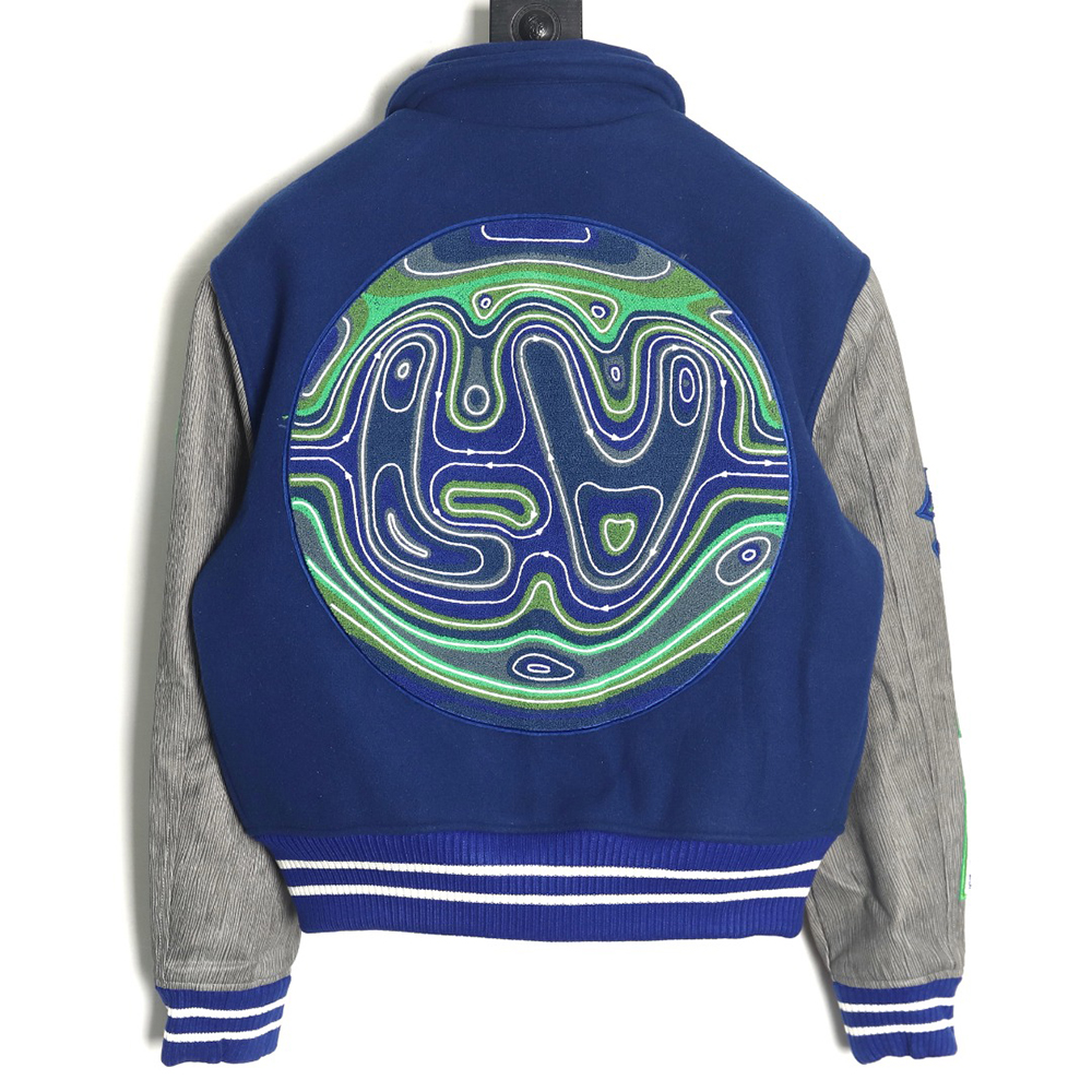 l0*is V*t0n klein blue earth baseball jacket