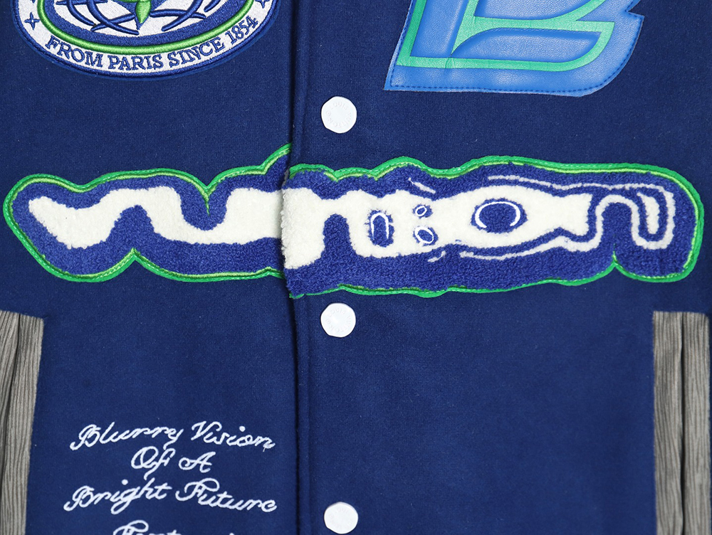l0*is V*t0n klein blue earth baseball jacket