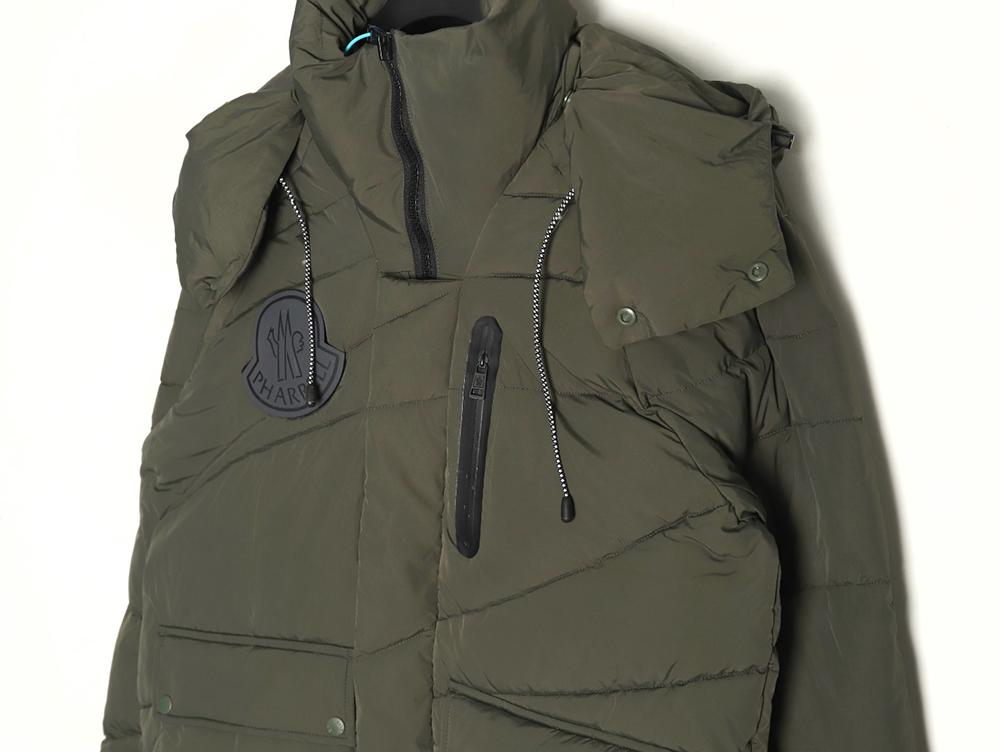 Moncler & Pharrell joint waterproof nylon hooded down jacket TSK1