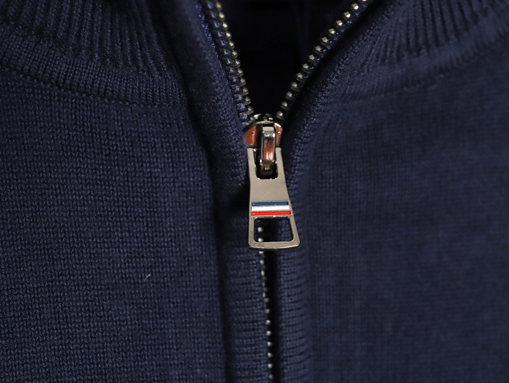 Ralph Lauren classic warhorse logo embroidery half-zip knitted sweater