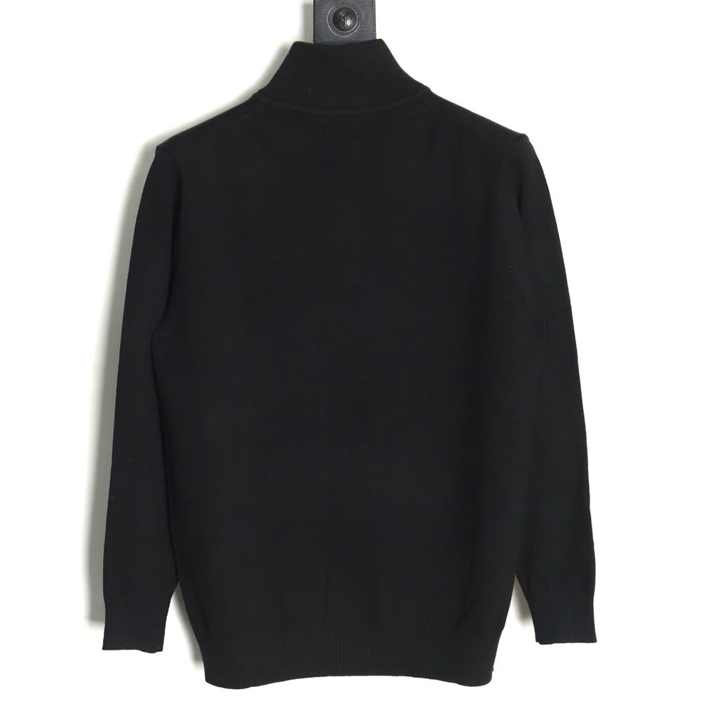 Ralph Lauren classic warhorse logo embroidery half-zip knitted sweater TSK1