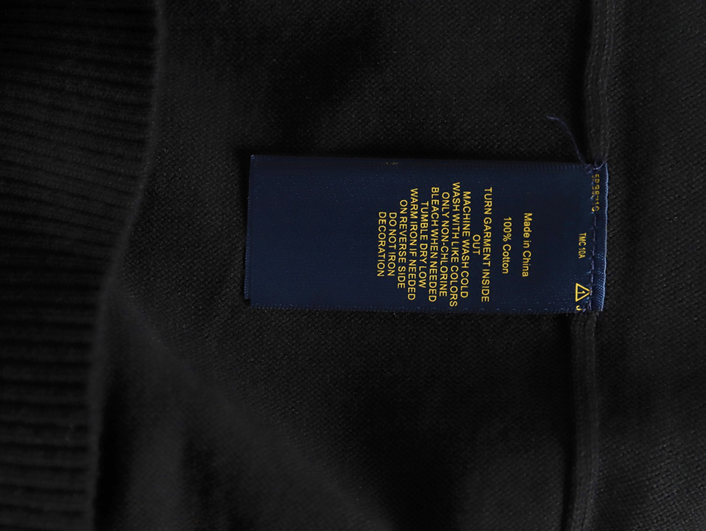 Ralph Lauren classic warhorse logo embroidery half-zip knitted sweater TSK1