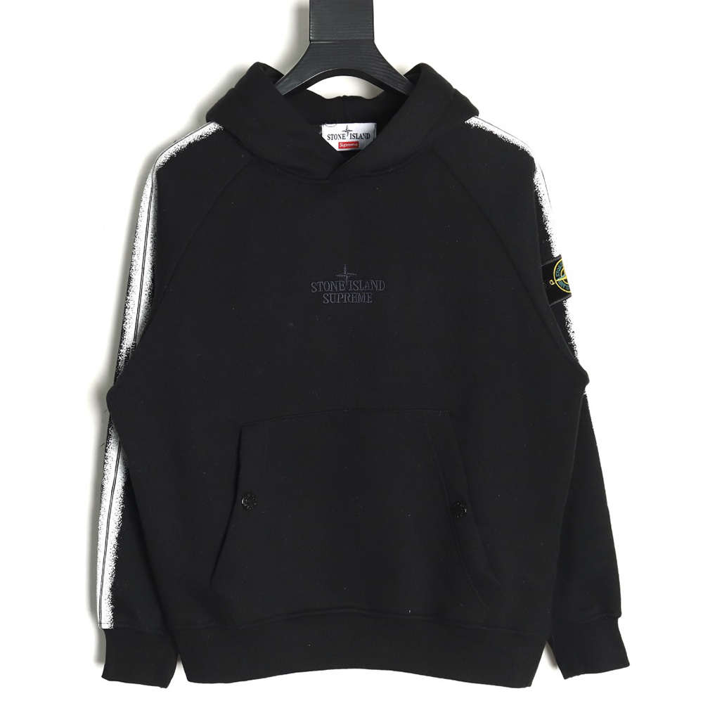S*p*e week12 & stone island joint hooded fleece sweatshirt