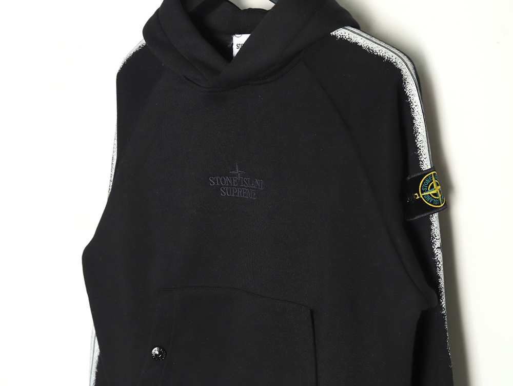 S*p*e week12 & stone island joint hooded fleece sweatshirt