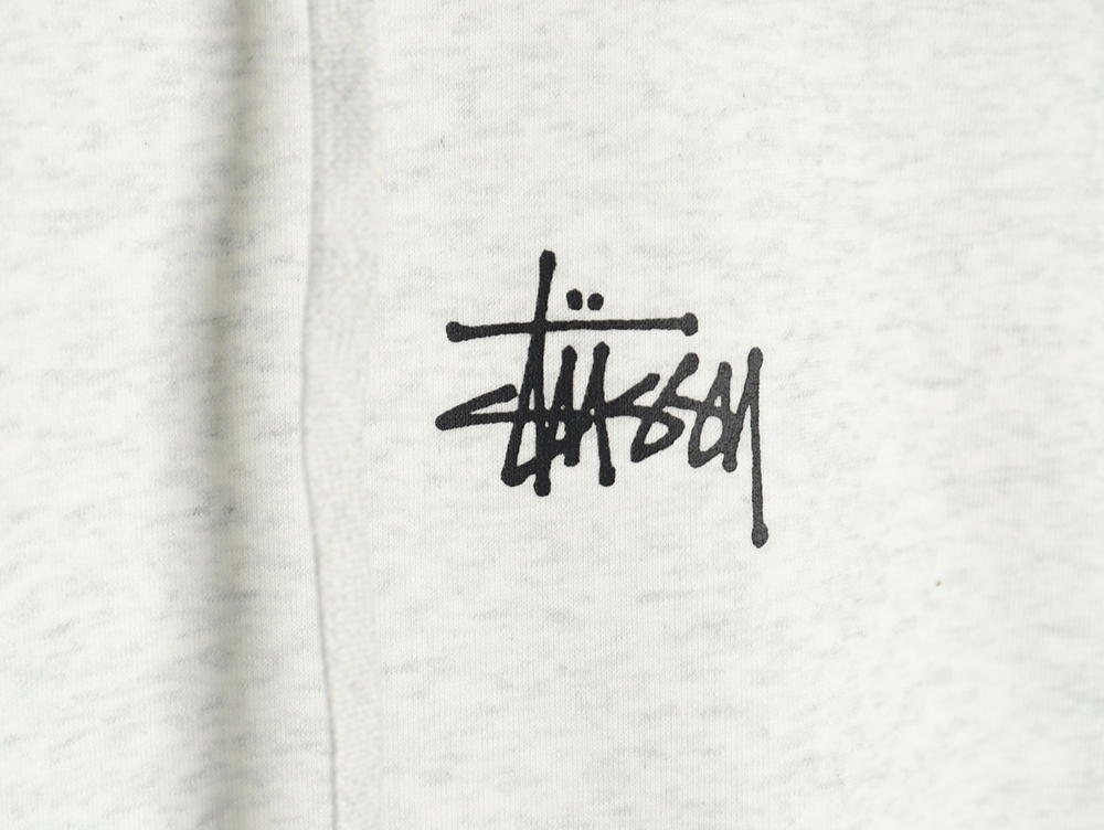 Stussy co-branded elements Logo plus velvet hooded zipper jacket TSK1