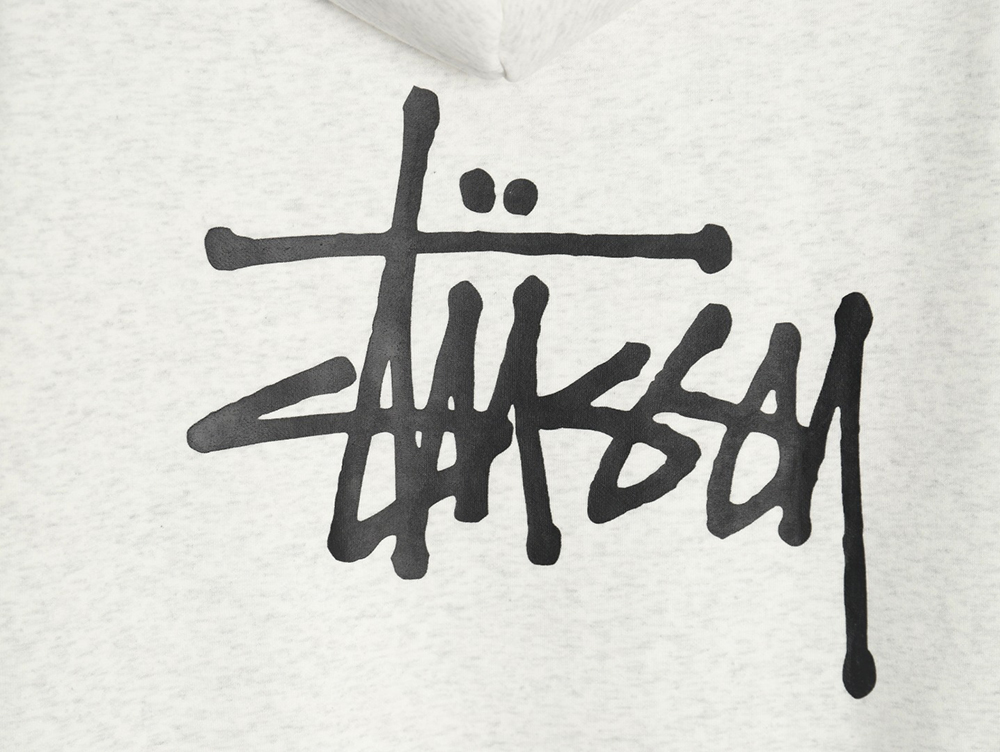 Stussy co-branded elements Logo plus velvet hooded zipper jacket TSK1