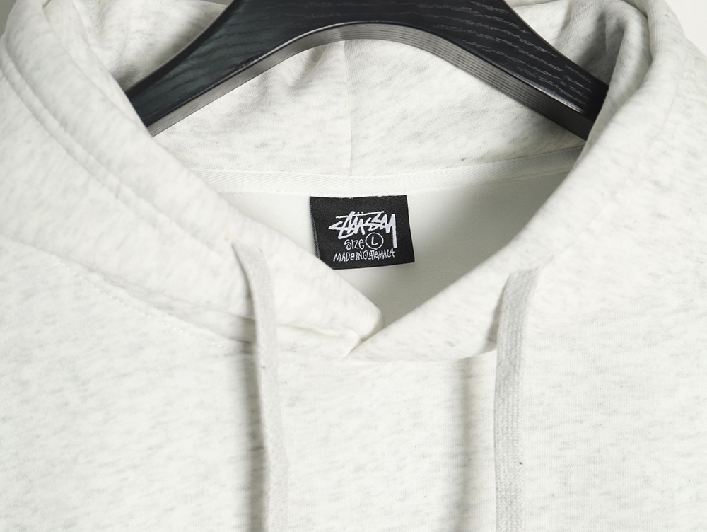 Stussy co-branded elements Logo plus velvet hooded zipper jacket TSK1