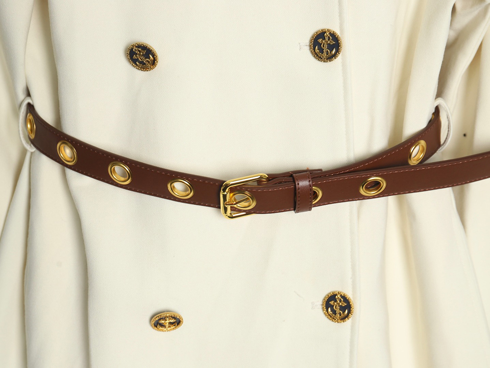 l0*is V*t0n wool belt long trench coat