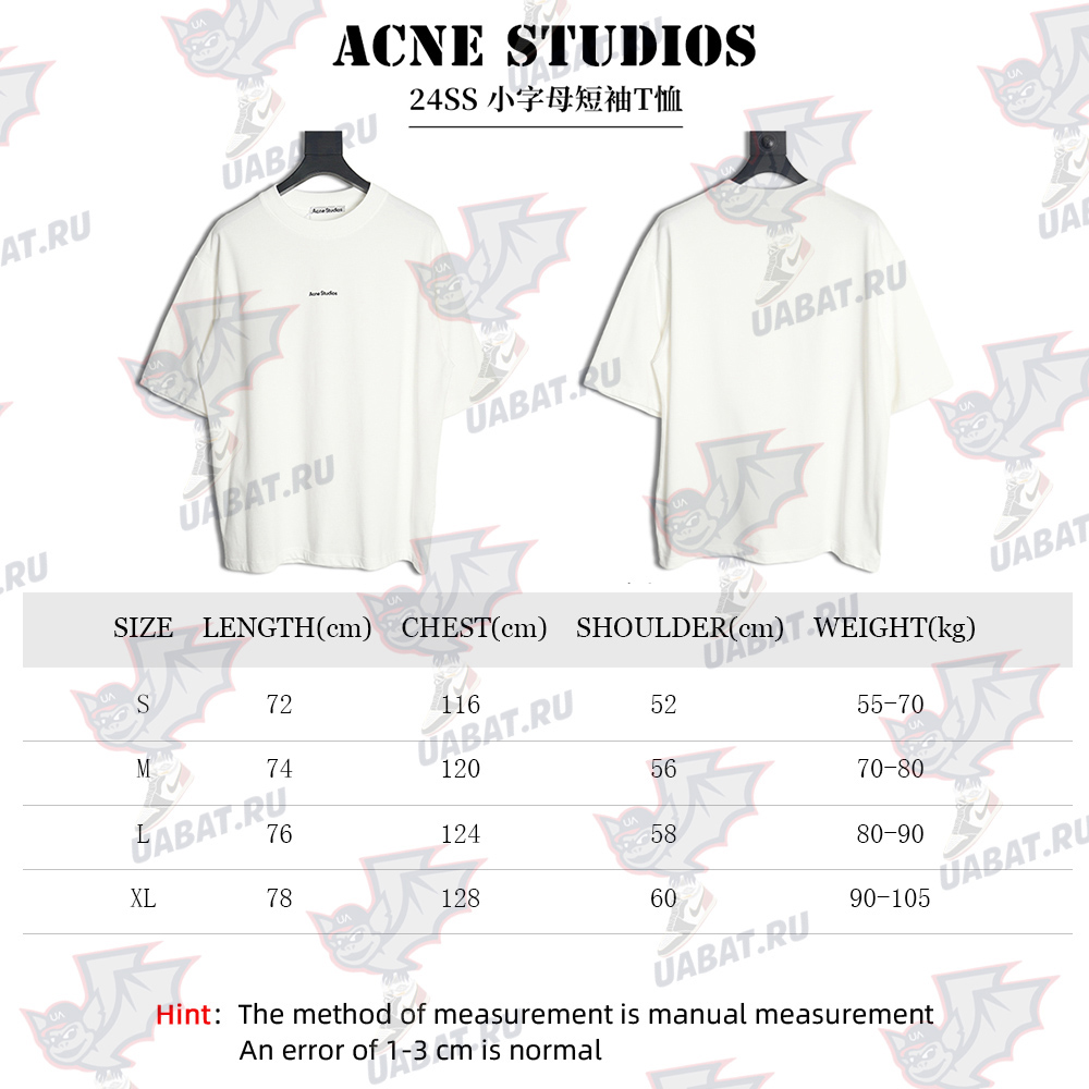 Acne Studios Small Letter T-shirt TSK1