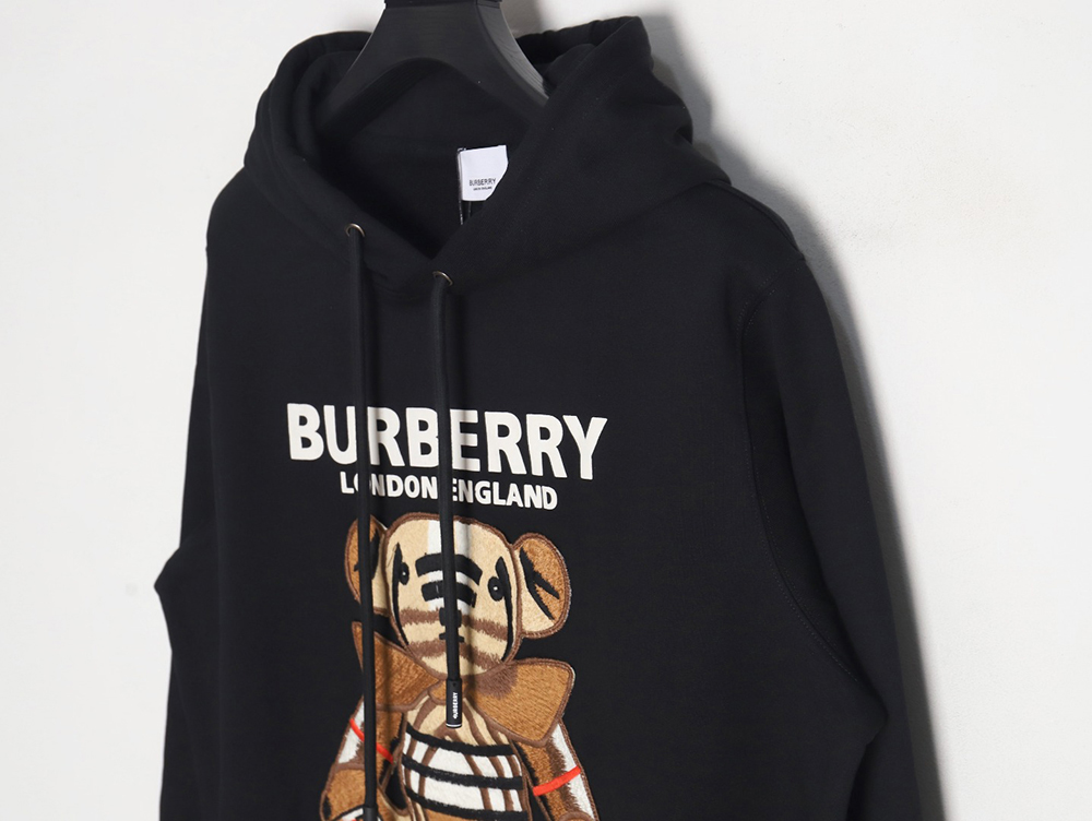 B**rry embroidered teddy bear hooded sweatshirt tsk1
