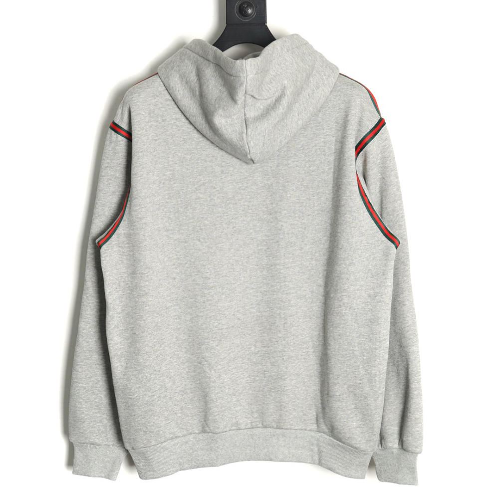 G*u*i grey web hooded sweatshirt