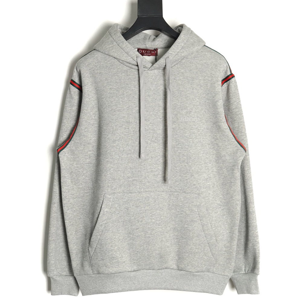G*u*i grey web hooded sweatshirt