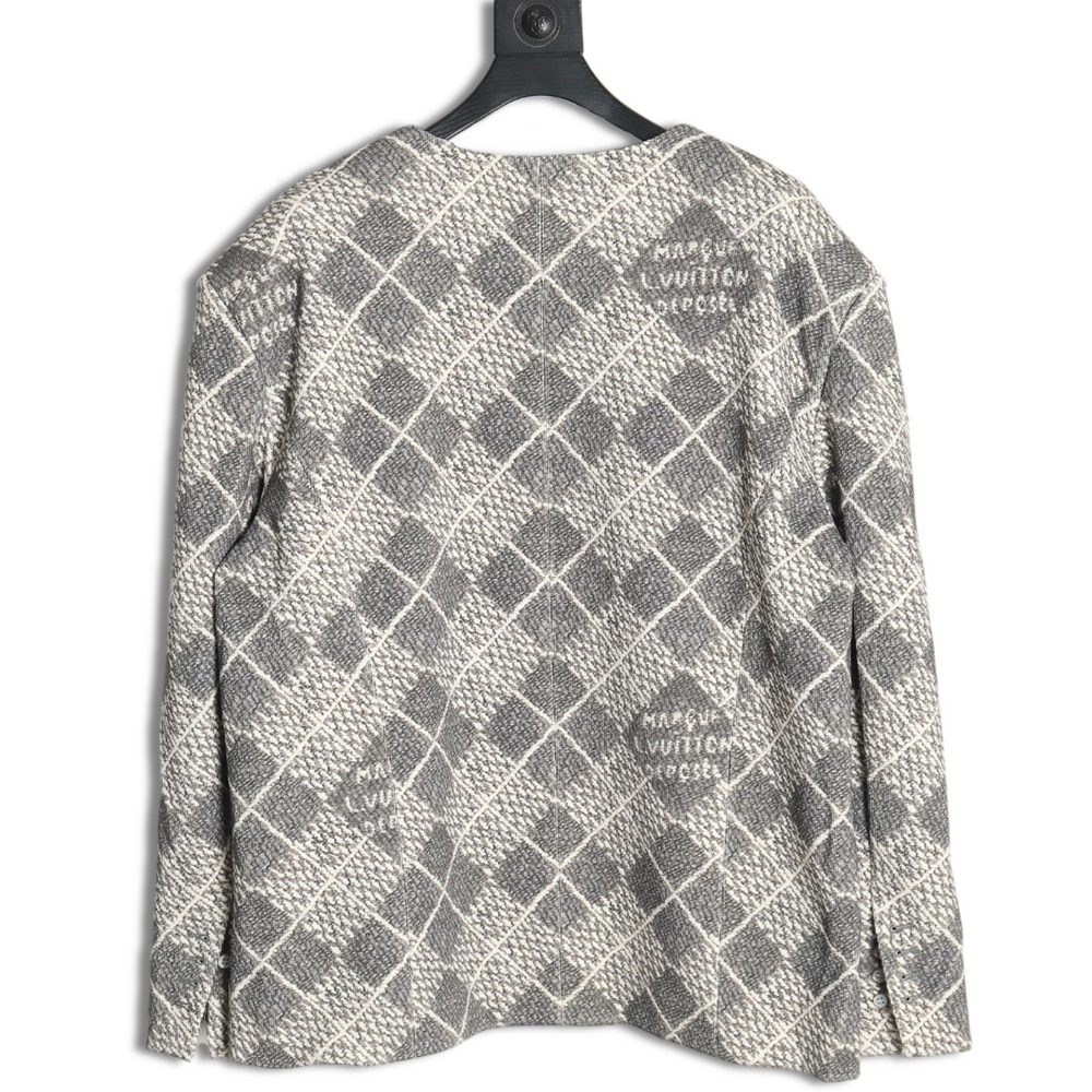 l0*is V*t0n rhombus collarless jacket