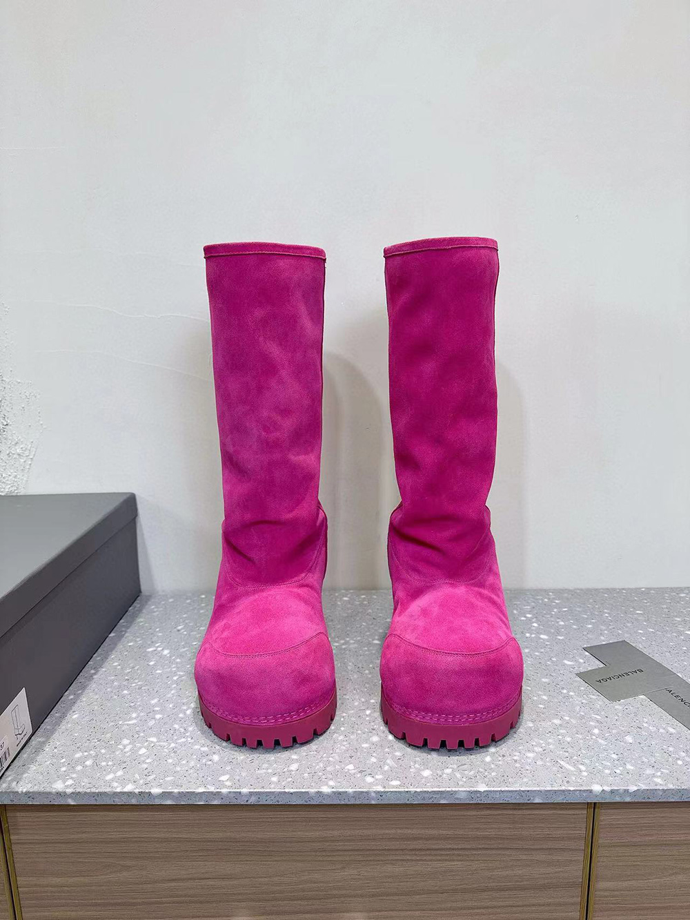 Ba*len*cia*ga alaska fur 90mm tall boots