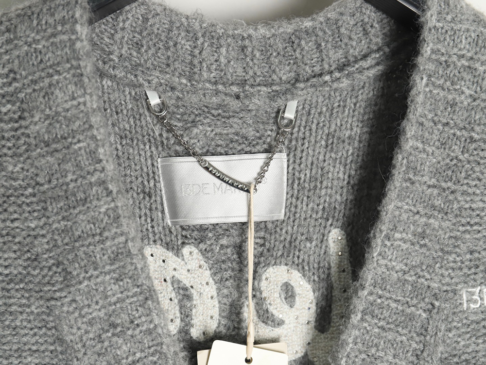 13De Marzo plaid cardigan sweater TSK1