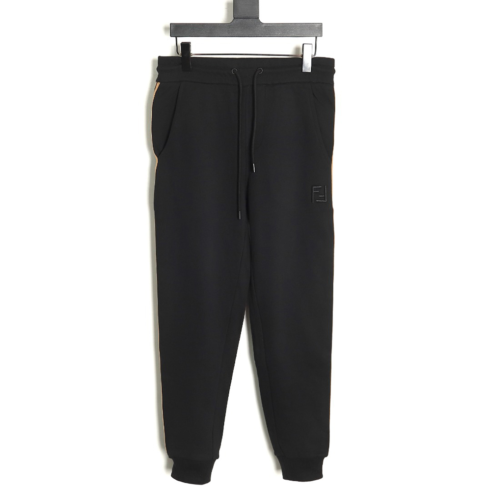 F**di double f embroidered logo webbing sweatpants
