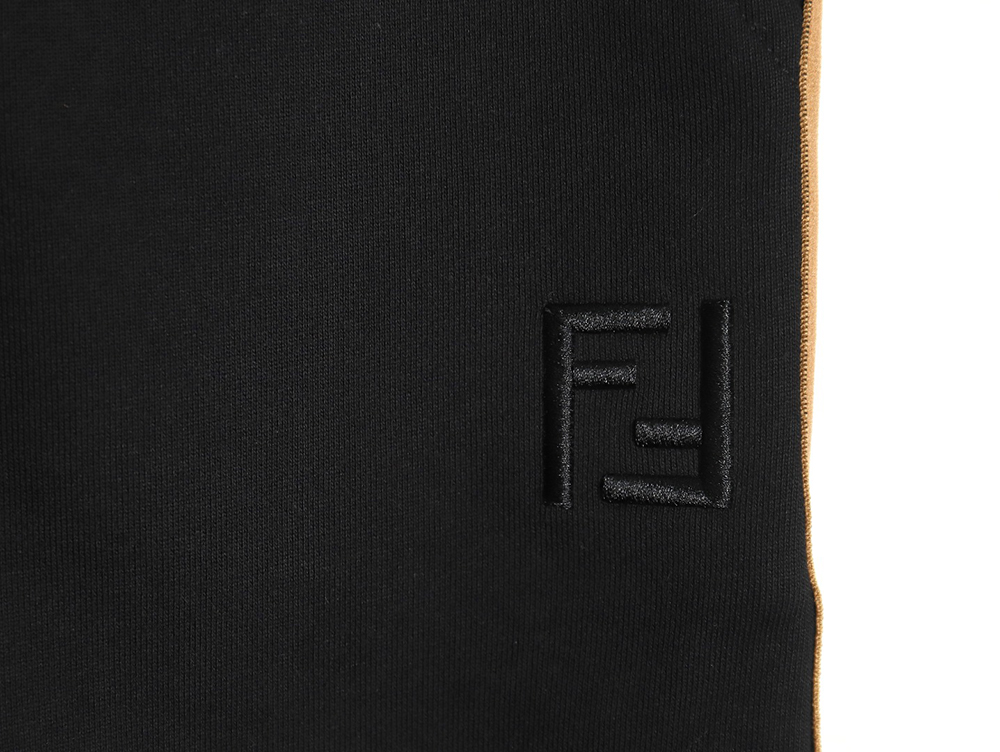F**di double f embroidered logo webbing sweatpants