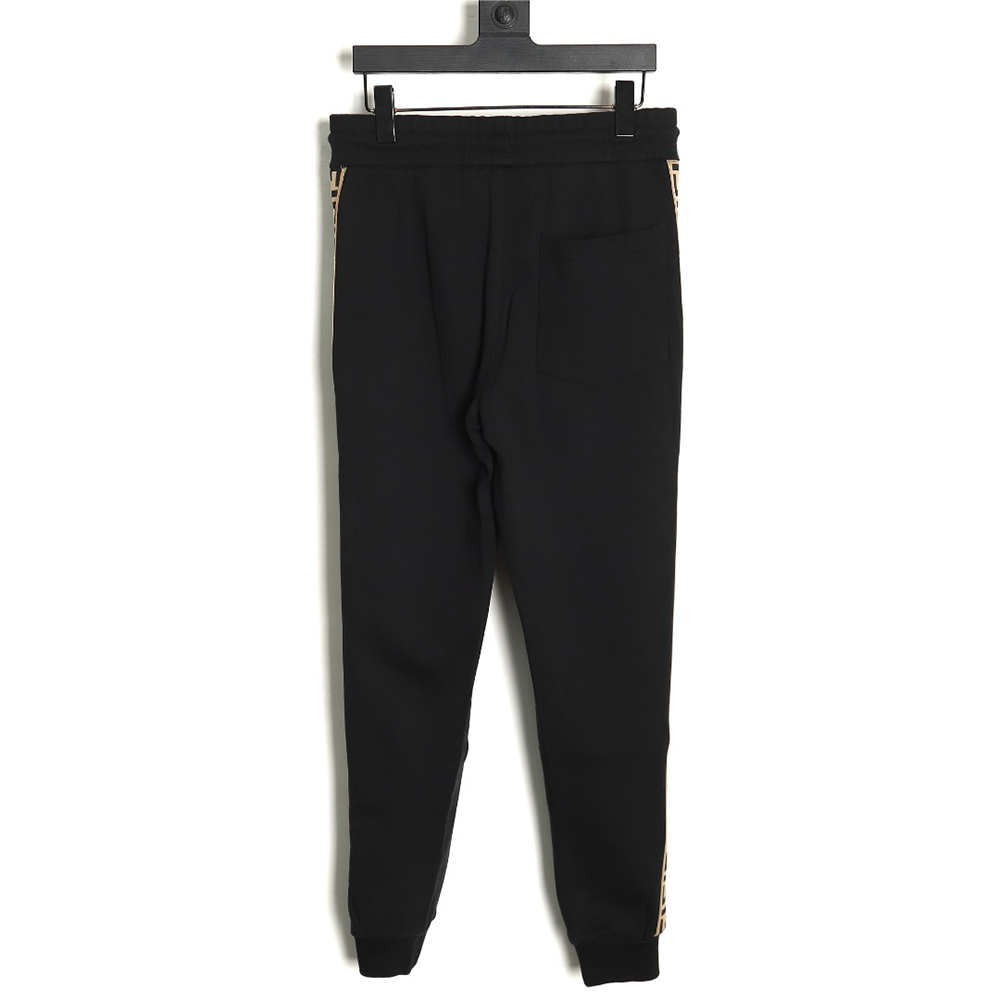 F**di small eye embroidered double f ribbon sweatpants