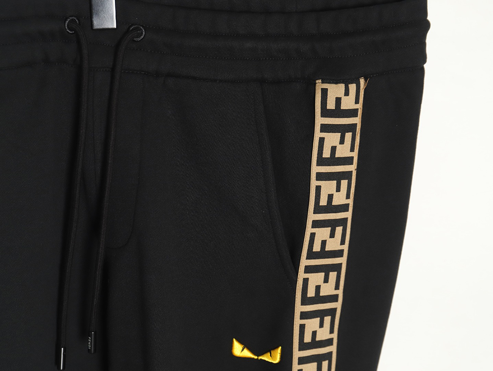 F**di small eye embroidered double f ribbon sweatpants
