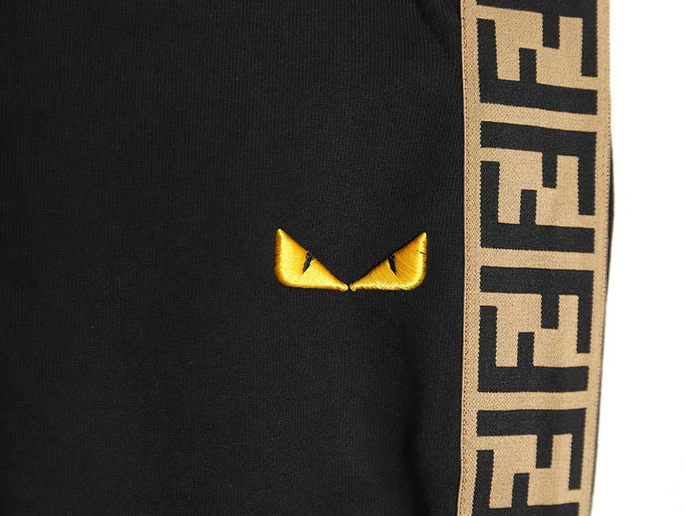 F**di small eye embroidered double f ribbon sweatpants