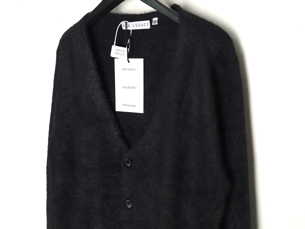 Our Legacy Solid Mohair Cardigan Sweater