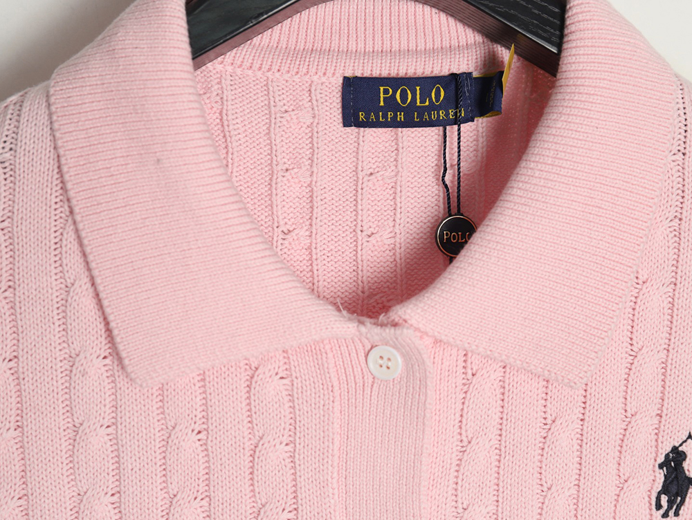Ralph Lauren Classic Cable Lapel Knit Cardigan