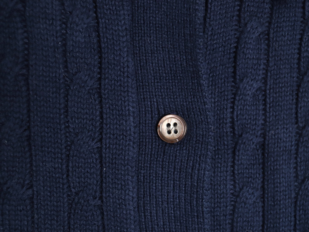 Ralph Lauren Classic Cable Lapel Knit Cardigan TSK1