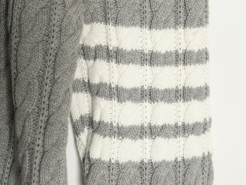 Thom Browne four-strip cable cardigan TSK1