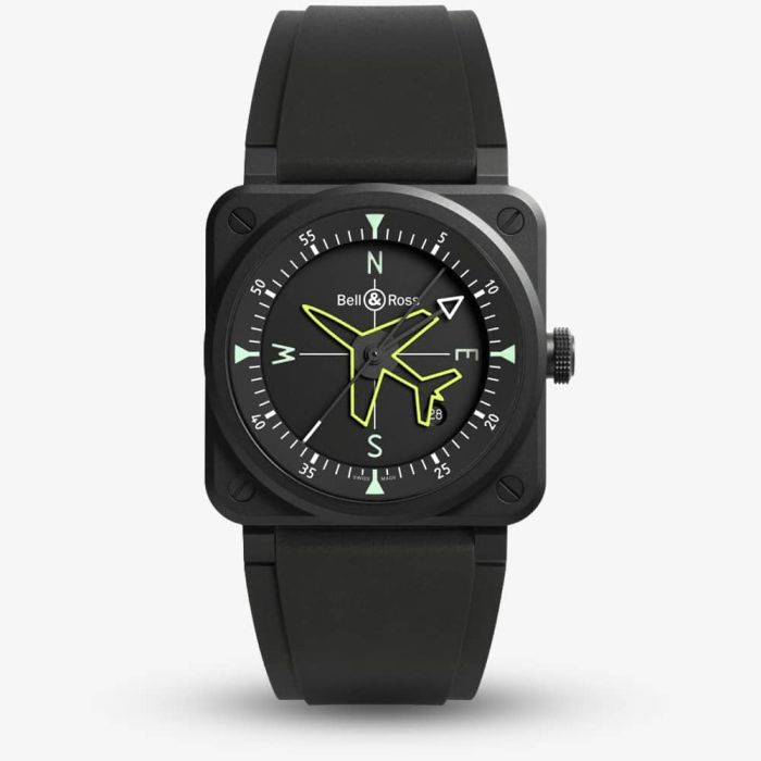 Bell & Ross BR 03 Gyrocompass Black Watch BR03A-CPS-CE/SRB